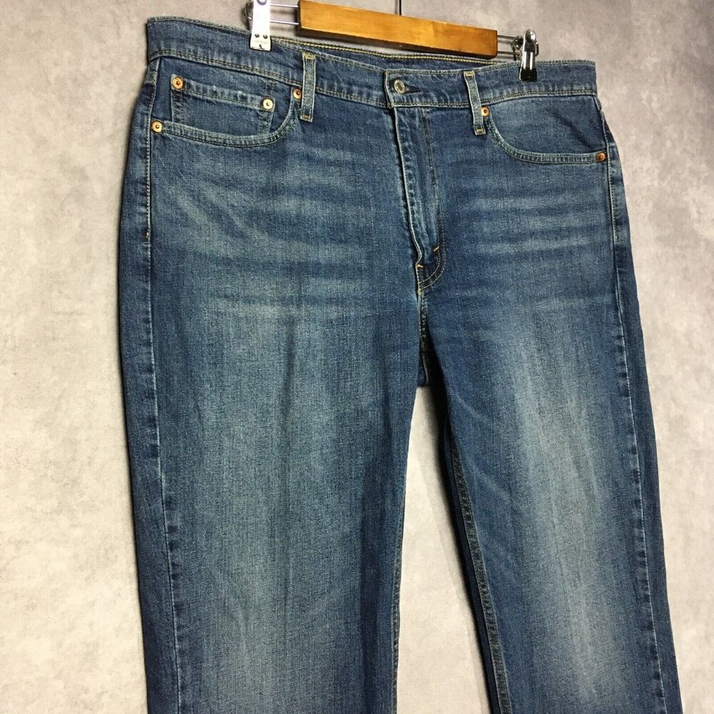 Levis 514 Straight Fit Mens Blue‎ Jeans size 38x30 Stretch Denim Pants - Picture 8 of 14